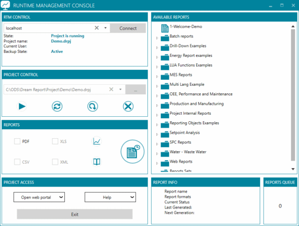 THE USER INTERFACE - Dream Report